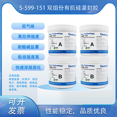S-599-151 雙組份有機硅灌封膠 &nbsp;快速固化 流動性好